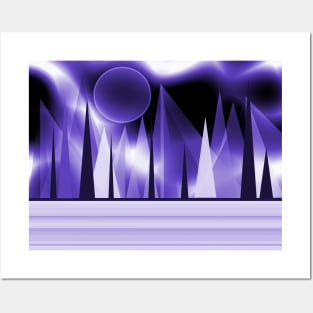 Purple Landscape Posters and Art